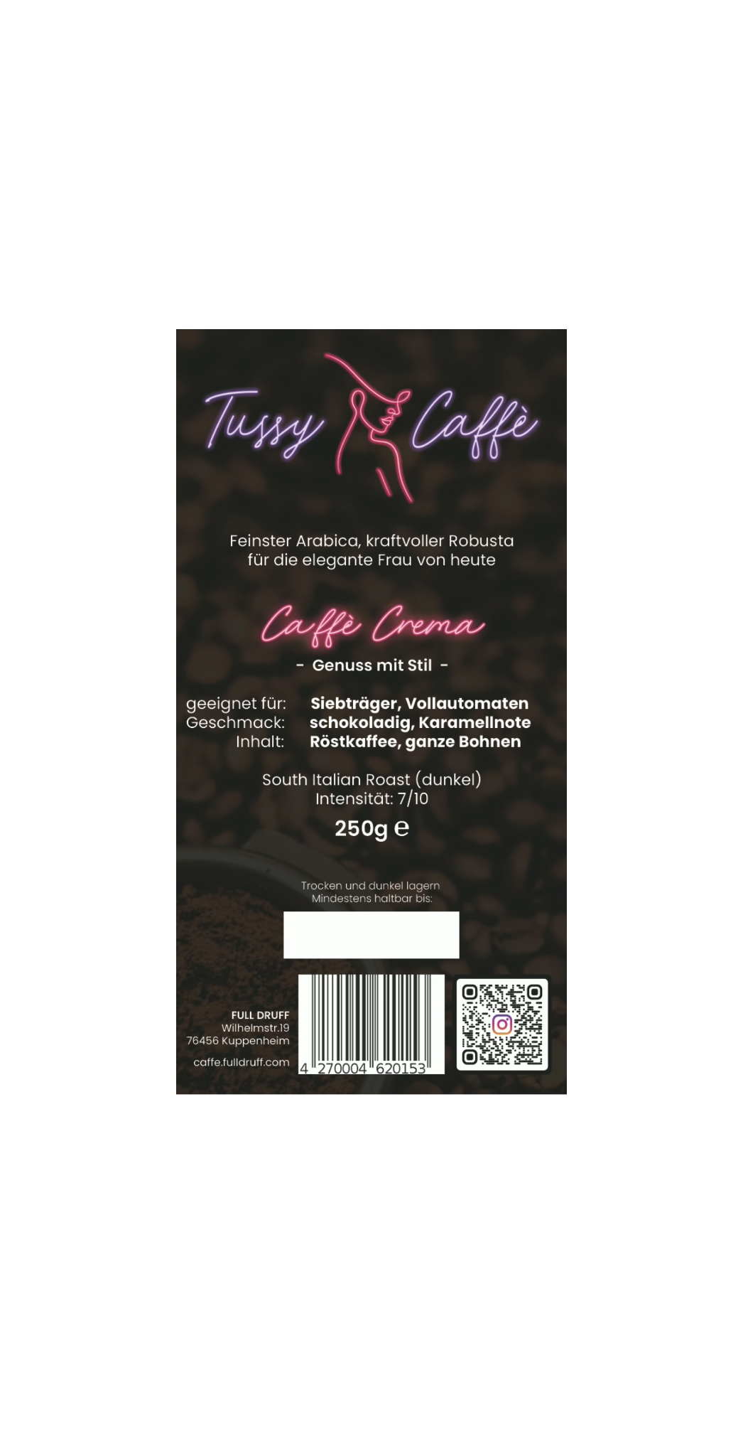 Tussy Caffè Crema 250g